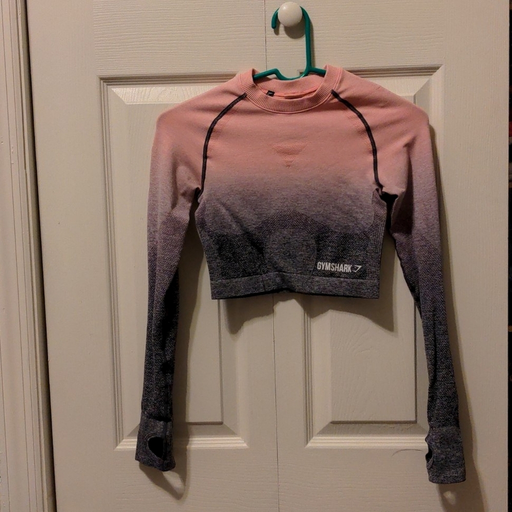 Gymshark Adapt Ombre Seamless Long Sleeve Crop Top